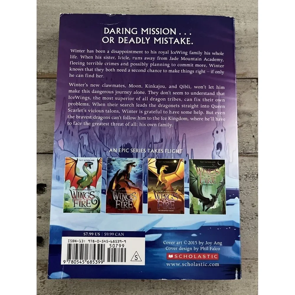 Wings Of Fire #6 Moon Rising #7 Winter Turing - Tui T Sutherland Paperback Books